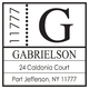 Side Zip Square Address Labels Image 2 of 2